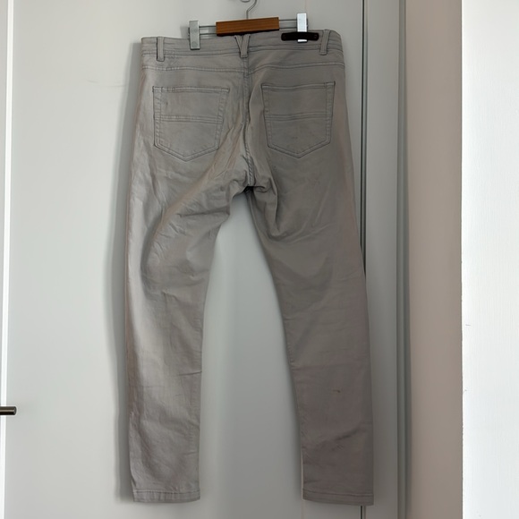 Zara Man Skinny Jeans White/Gray (US 34) - Picture 3 of 7